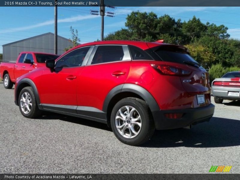 Soul Red Metallic / Black 2016 Mazda CX-3 Touring