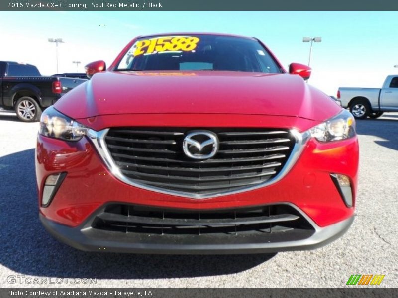 Soul Red Metallic / Black 2016 Mazda CX-3 Touring