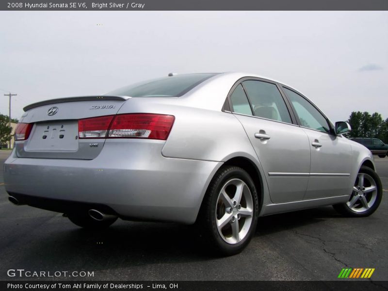 Bright Silver / Gray 2008 Hyundai Sonata SE V6