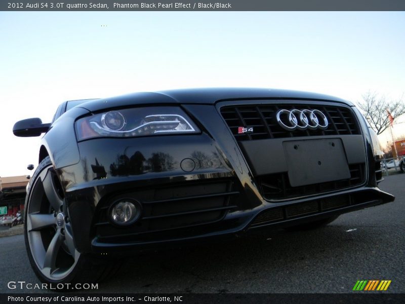 Phantom Black Pearl Effect / Black/Black 2012 Audi S4 3.0T quattro Sedan