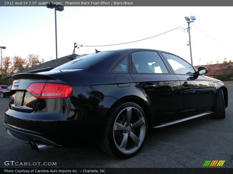 Phantom Black Pearl Effect / Black/Black 2012 Audi S4 3.0T quattro Sedan