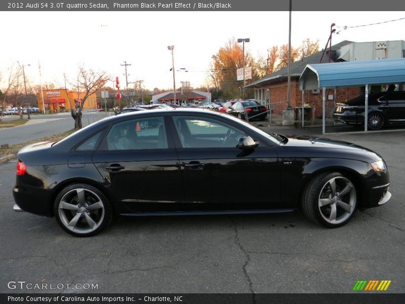 Phantom Black Pearl Effect / Black/Black 2012 Audi S4 3.0T quattro Sedan