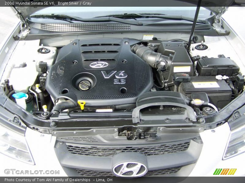Bright Silver / Gray 2008 Hyundai Sonata SE V6