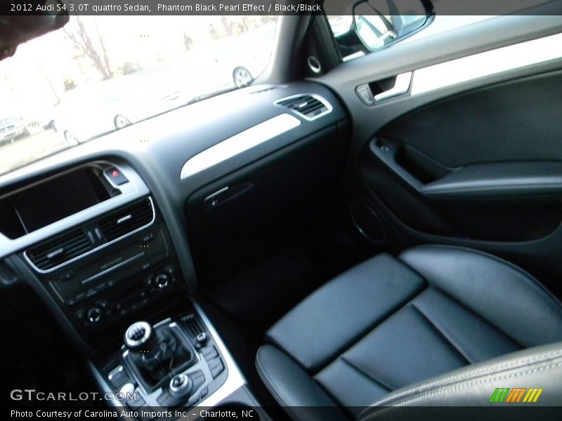 Phantom Black Pearl Effect / Black/Black 2012 Audi S4 3.0T quattro Sedan