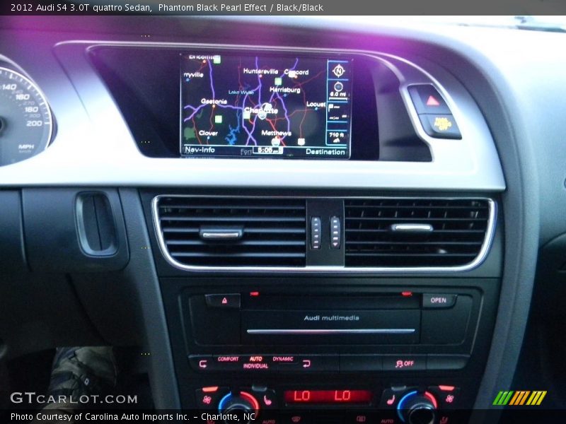 Phantom Black Pearl Effect / Black/Black 2012 Audi S4 3.0T quattro Sedan