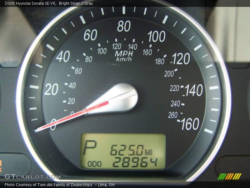 Bright Silver / Gray 2008 Hyundai Sonata SE V6
