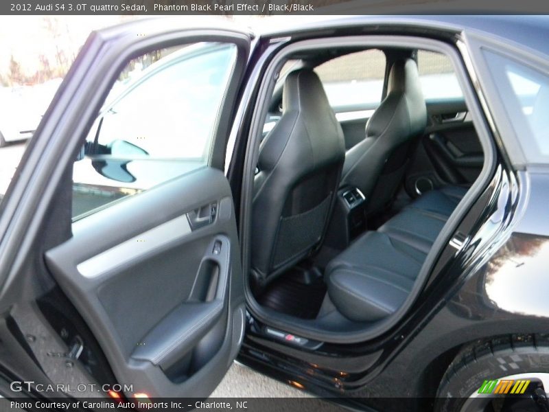 Phantom Black Pearl Effect / Black/Black 2012 Audi S4 3.0T quattro Sedan