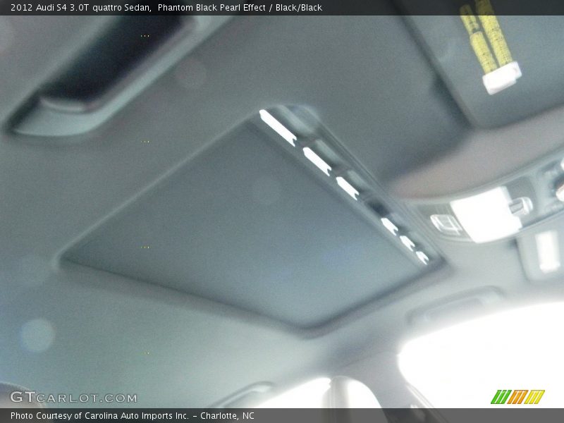 Phantom Black Pearl Effect / Black/Black 2012 Audi S4 3.0T quattro Sedan
