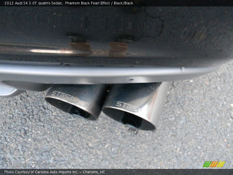 Phantom Black Pearl Effect / Black/Black 2012 Audi S4 3.0T quattro Sedan
