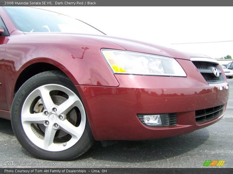 Dark Cherry Red / Black 2008 Hyundai Sonata SE V6