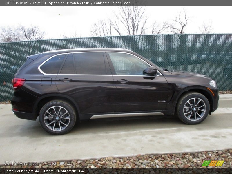 Sparkling Brown Metallic / Canberra Beige/Black 2017 BMW X5 xDrive35i