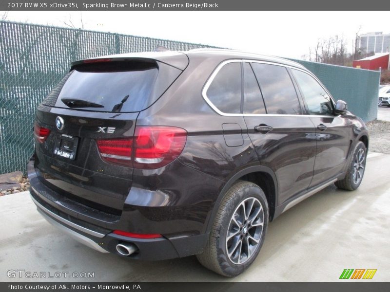 Sparkling Brown Metallic / Canberra Beige/Black 2017 BMW X5 xDrive35i