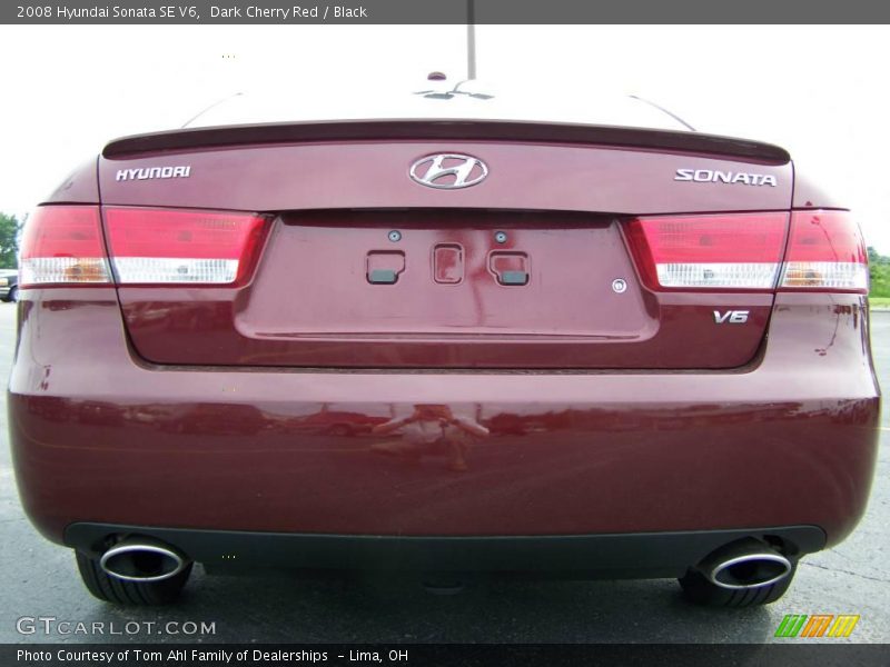 Dark Cherry Red / Black 2008 Hyundai Sonata SE V6
