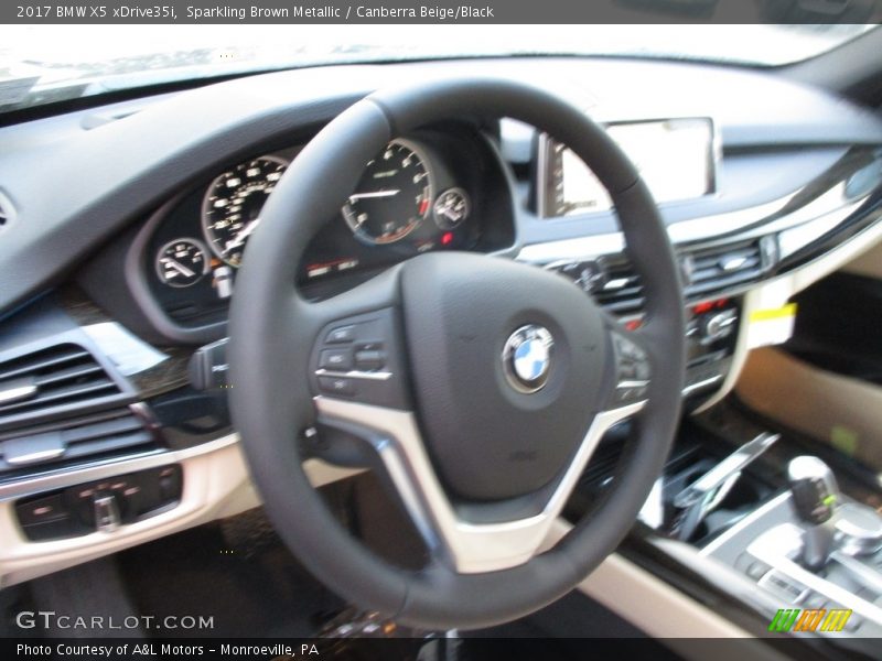 Sparkling Brown Metallic / Canberra Beige/Black 2017 BMW X5 xDrive35i