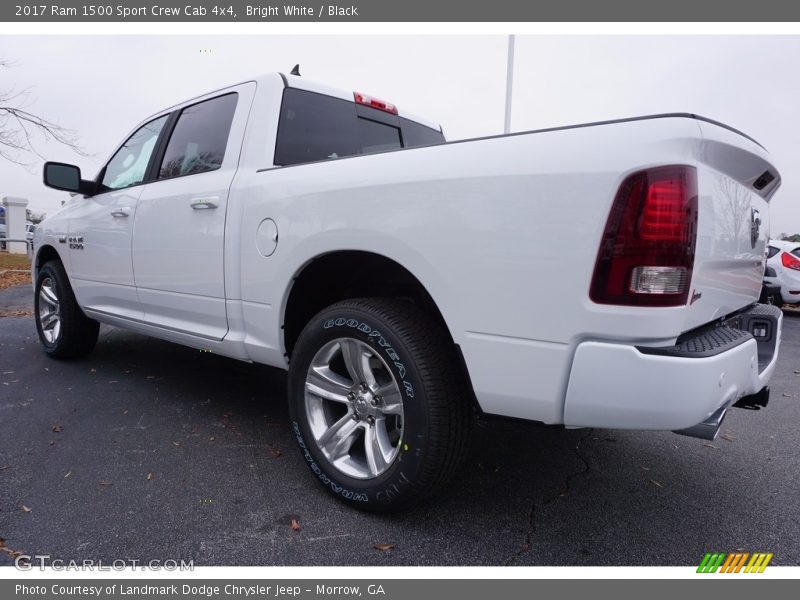 Bright White / Black 2017 Ram 1500 Sport Crew Cab 4x4