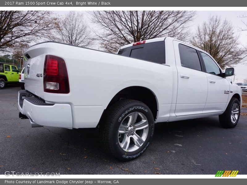 Bright White / Black 2017 Ram 1500 Sport Crew Cab 4x4
