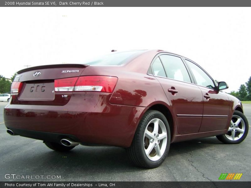 Dark Cherry Red / Black 2008 Hyundai Sonata SE V6