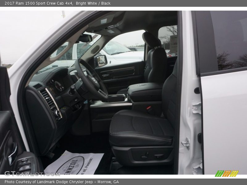 Bright White / Black 2017 Ram 1500 Sport Crew Cab 4x4
