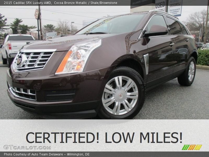 Cocoa Bronze Metallic / Shale/Brownstone 2015 Cadillac SRX Luxury AWD