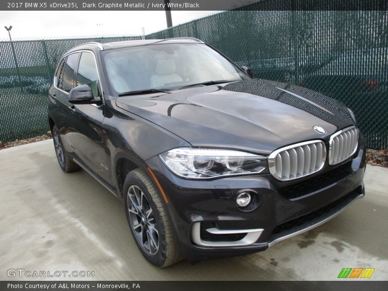 Dark Graphite Metallic / Ivory White/Black 2017 BMW X5 xDrive35i