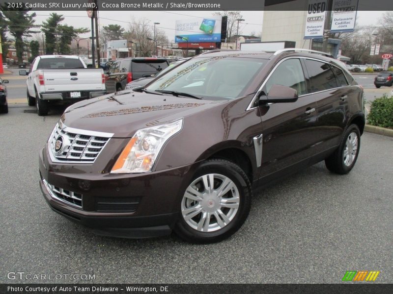 Cocoa Bronze Metallic / Shale/Brownstone 2015 Cadillac SRX Luxury AWD
