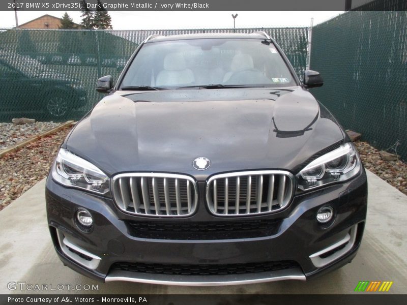 Dark Graphite Metallic / Ivory White/Black 2017 BMW X5 xDrive35i