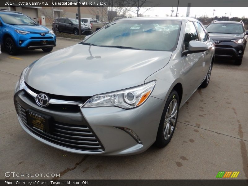 Celestial Silver Metallic / Black 2017 Toyota Camry XLE