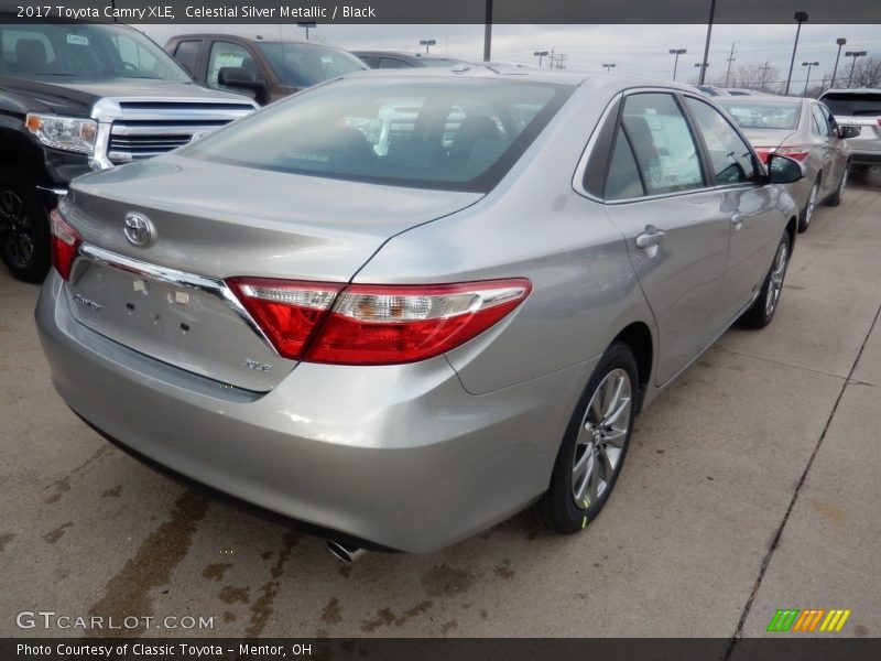 Celestial Silver Metallic / Black 2017 Toyota Camry XLE