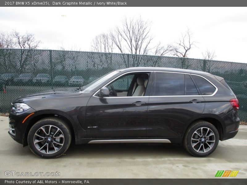 Dark Graphite Metallic / Ivory White/Black 2017 BMW X5 xDrive35i