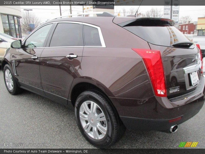 Cocoa Bronze Metallic / Shale/Brownstone 2015 Cadillac SRX Luxury AWD