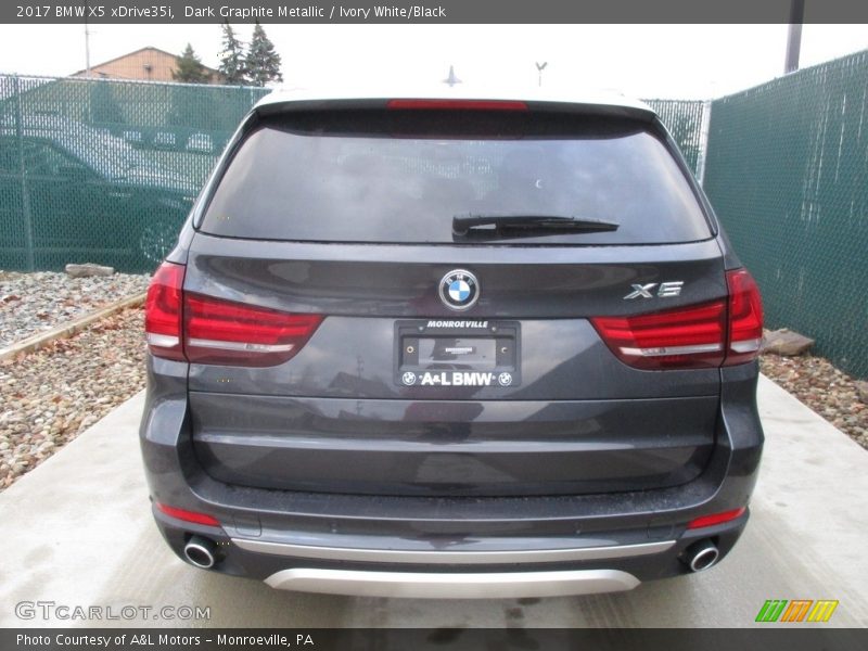 Dark Graphite Metallic / Ivory White/Black 2017 BMW X5 xDrive35i