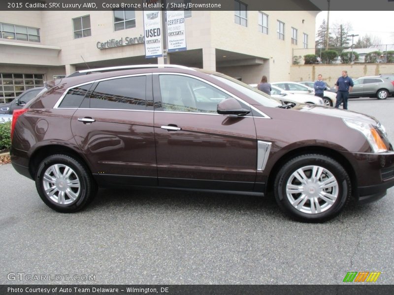 Cocoa Bronze Metallic / Shale/Brownstone 2015 Cadillac SRX Luxury AWD
