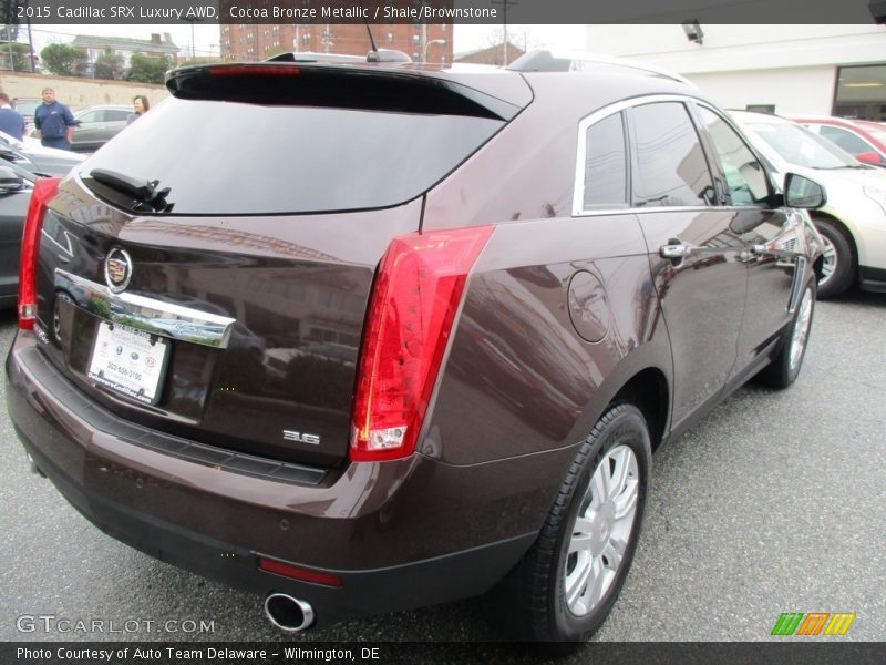 Cocoa Bronze Metallic / Shale/Brownstone 2015 Cadillac SRX Luxury AWD