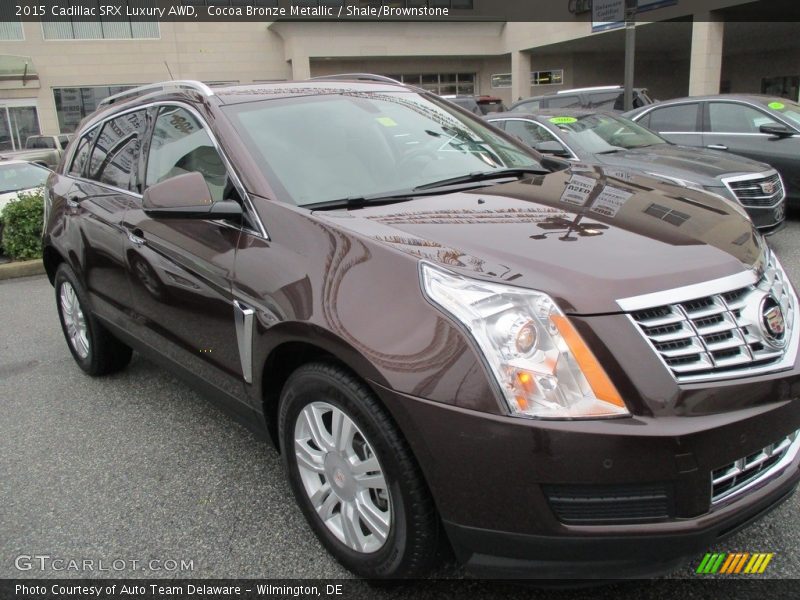 Cocoa Bronze Metallic / Shale/Brownstone 2015 Cadillac SRX Luxury AWD