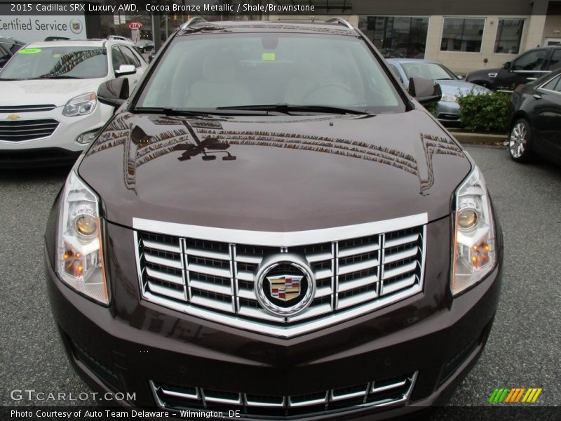 Cocoa Bronze Metallic / Shale/Brownstone 2015 Cadillac SRX Luxury AWD