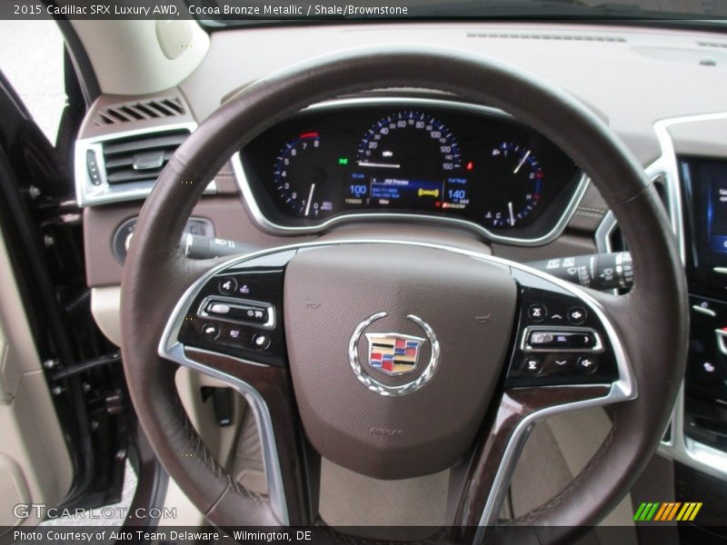 Cocoa Bronze Metallic / Shale/Brownstone 2015 Cadillac SRX Luxury AWD