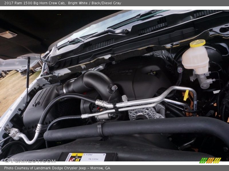 Bright White / Black/Diesel Gray 2017 Ram 1500 Big Horn Crew Cab