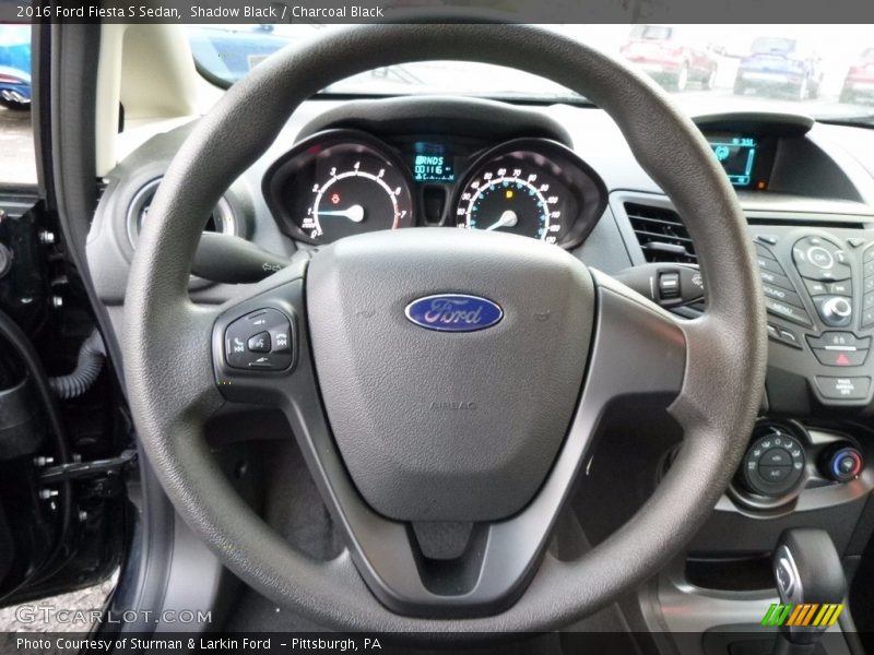 Shadow Black / Charcoal Black 2016 Ford Fiesta S Sedan