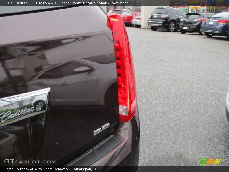 Cocoa Bronze Metallic / Shale/Brownstone 2015 Cadillac SRX Luxury AWD