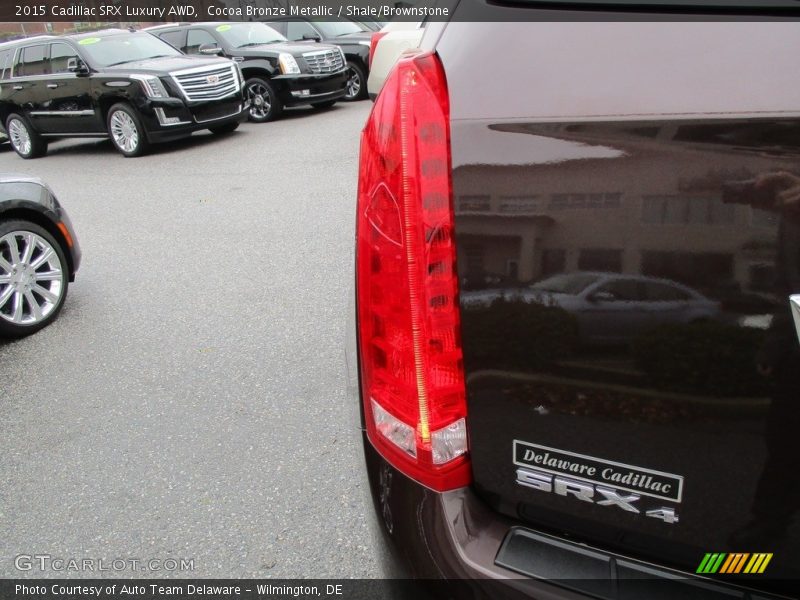 Cocoa Bronze Metallic / Shale/Brownstone 2015 Cadillac SRX Luxury AWD
