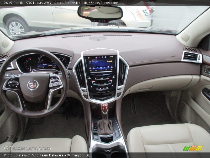 Cocoa Bronze Metallic / Shale/Brownstone 2015 Cadillac SRX Luxury AWD