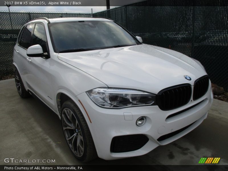 Alpine White / Black 2017 BMW X5 xDrive35i