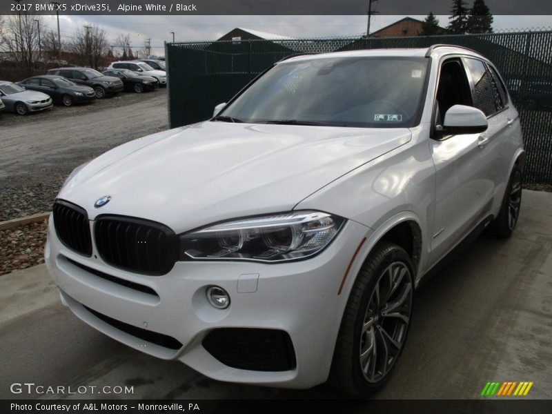 Alpine White / Black 2017 BMW X5 xDrive35i
