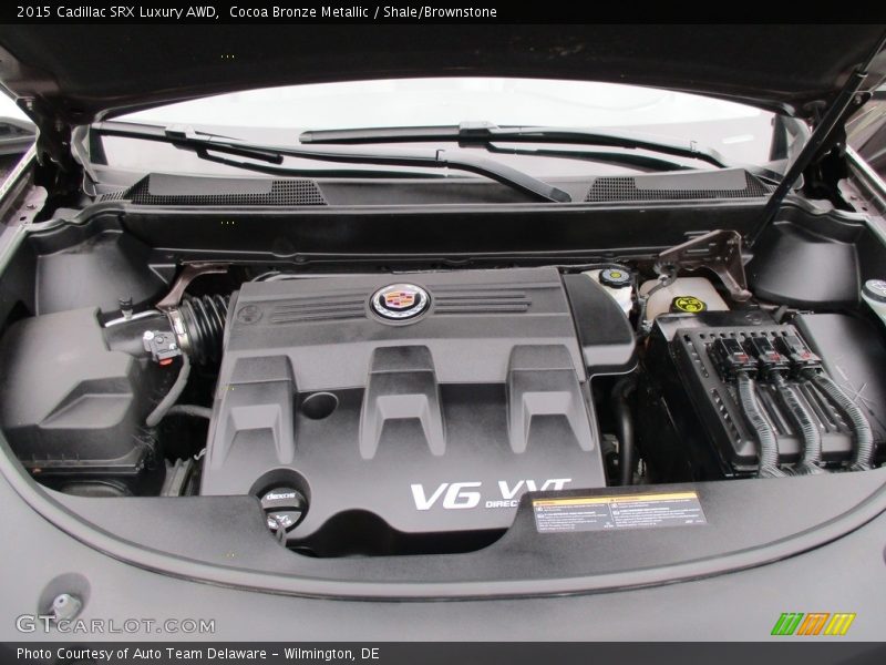Cocoa Bronze Metallic / Shale/Brownstone 2015 Cadillac SRX Luxury AWD