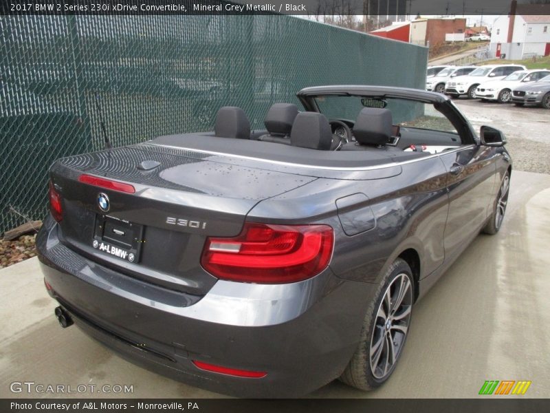 Mineral Grey Metallic / Black 2017 BMW 2 Series 230i xDrive Convertible