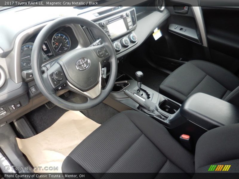 Magnetic Gray Metallic / Black 2017 Toyota RAV4 LE