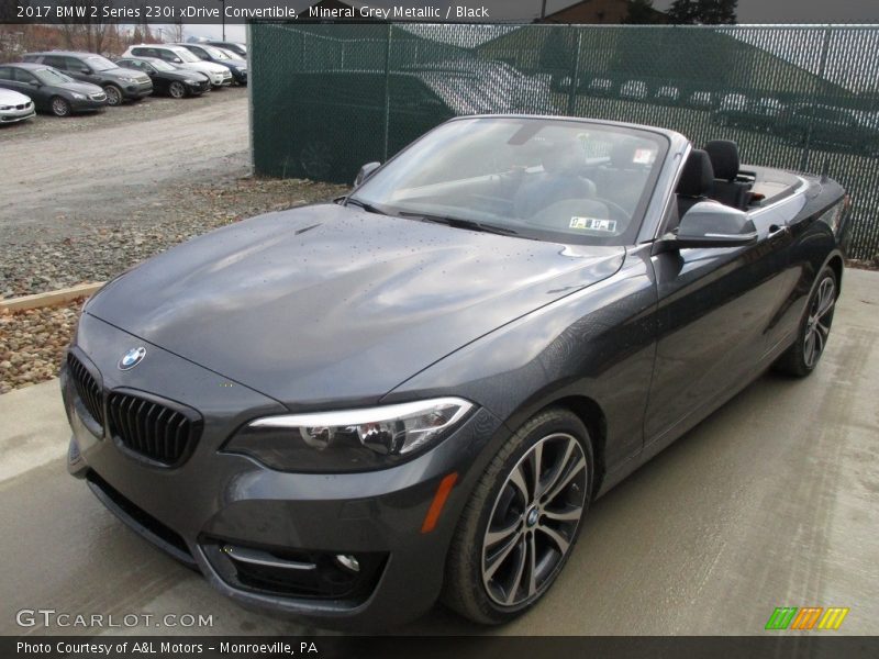 Mineral Grey Metallic / Black 2017 BMW 2 Series 230i xDrive Convertible