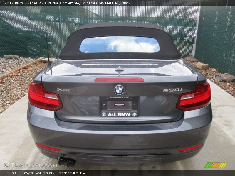 Mineral Grey Metallic / Black 2017 BMW 2 Series 230i xDrive Convertible