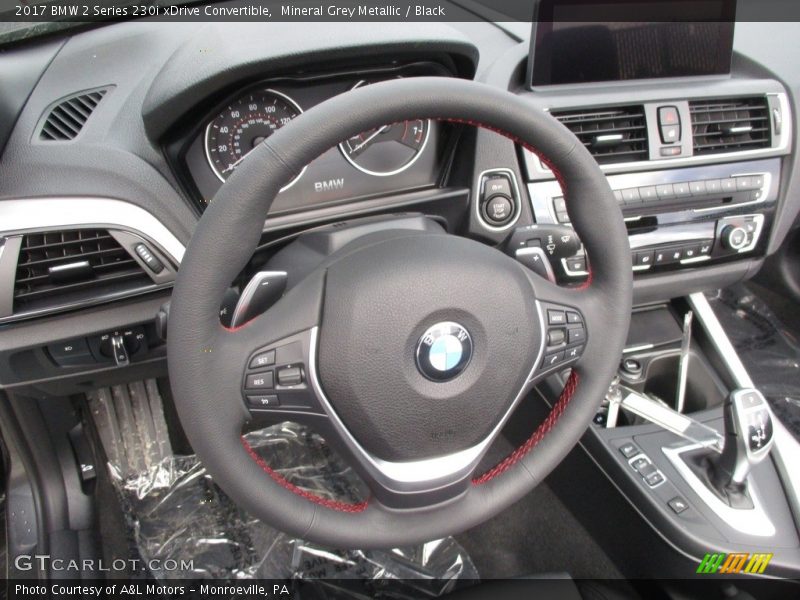 Mineral Grey Metallic / Black 2017 BMW 2 Series 230i xDrive Convertible