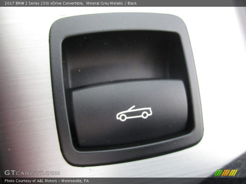 Mineral Grey Metallic / Black 2017 BMW 2 Series 230i xDrive Convertible